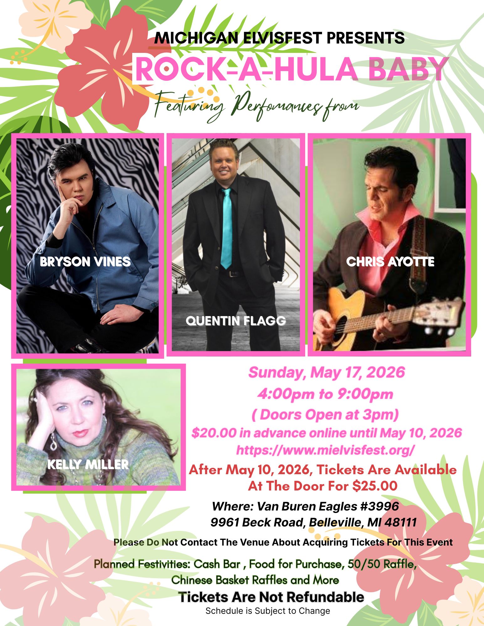 MICHIGAN ELVIS INC. PRESENTS: ROCK-A-HULA  BABY !!