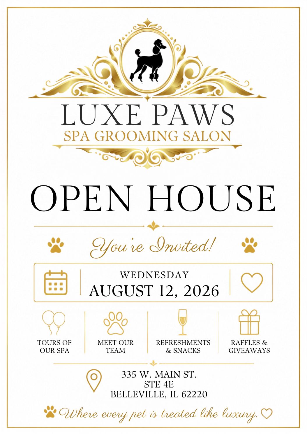 Luxe Paws Spa Open House