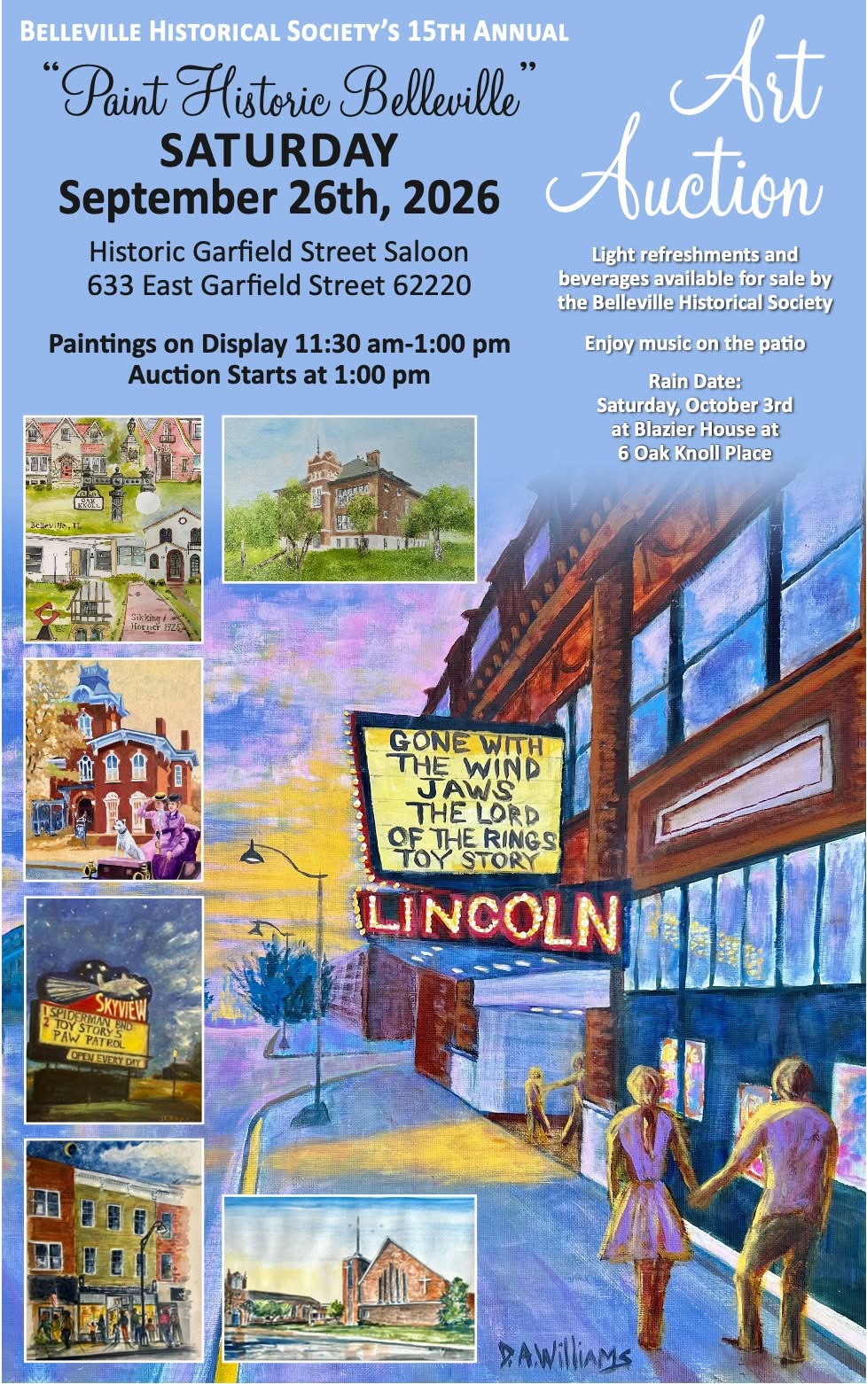 15th Annual Paint Historic Belleville Art Auction